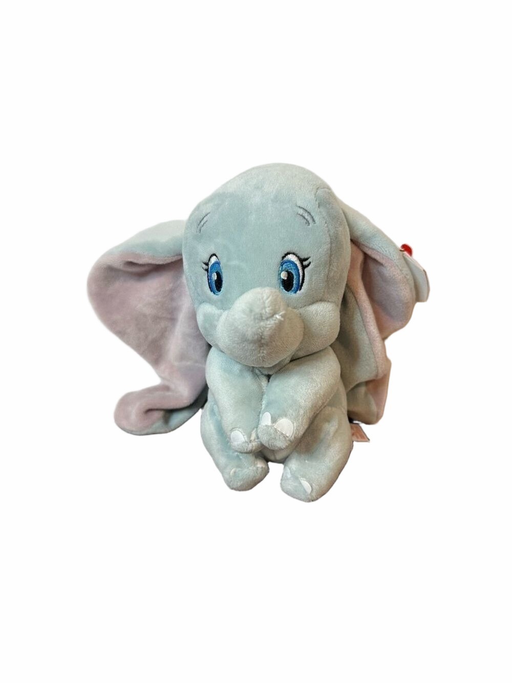 TY Beanie Babies Disney Dumbo Elephant Plush MWMT Heart Tag Blue